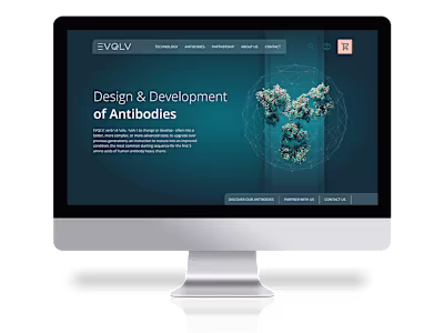 E-commerce Website Design for AI Antibody Company