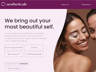 Plastic Surgery Wix Website