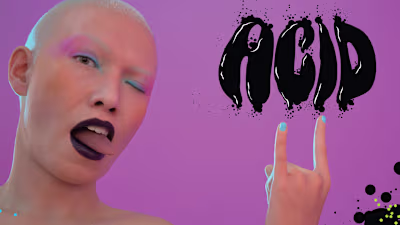 Acid Makeup Pallette Branding exercise for a makeup launch, ...