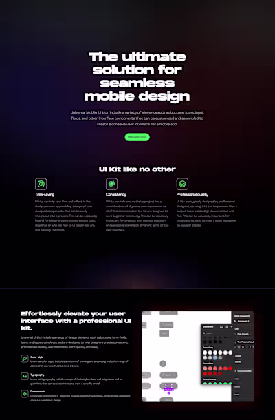 Universal Mobile UI Kit