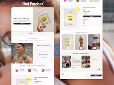 Kind Patches - Custom Landing Page Built With Instant