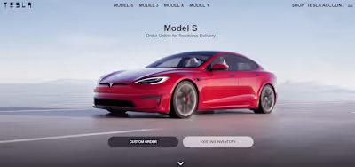Tesla Clone Website