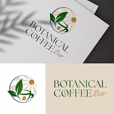 Botanical Coffee Bar Logo :: Behance