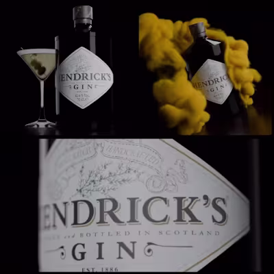3D Product Render: Hendricks Gin