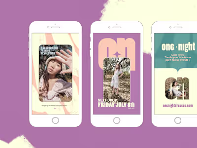 One Night: Brand Identity + Social Templates