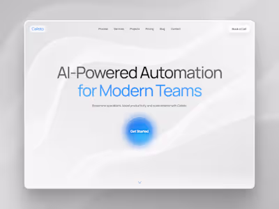 Calisto - AI Agency Framer Template