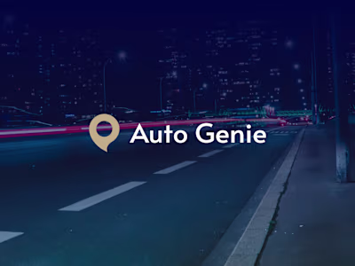 Designed a striking logo for Auto Genie, a car buying/sellin...