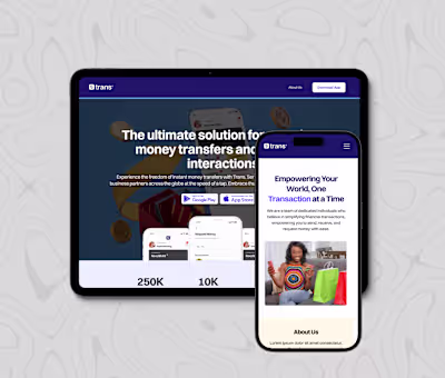 Trans - Financial Services Website