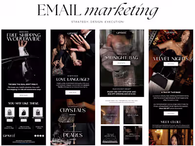 Klaviyo Email Marketing Strategy + Design for Luxury Brand