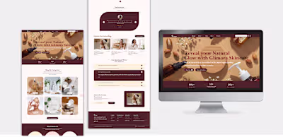 E-commerce Skincare Website design