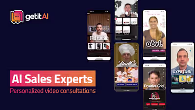 getitAI Sales Experts // Personalized Video Consultations