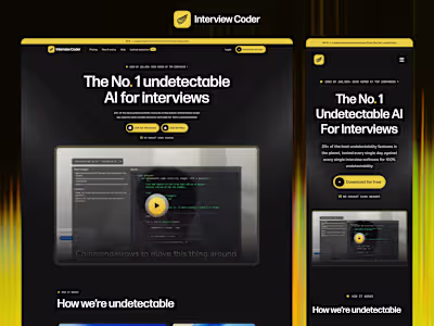 Interview Coder Landing Page Redesign