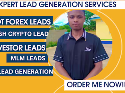 I will do active forex depositor leads crypto leads