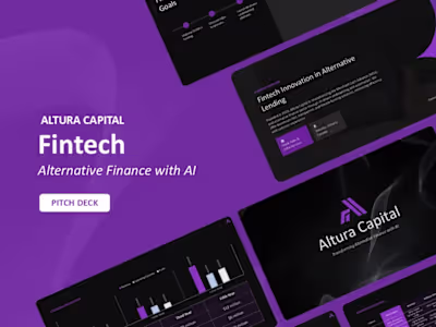 AI-Powered Fintech Pitch Deck | Altura Capital