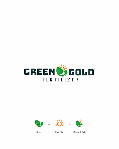 Green & Gold Fertilizer Logo
