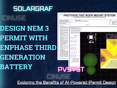design a commercial solar permit with enphase third generation