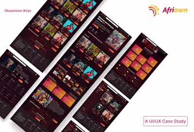 AFRI-OWN NFT MARKETPLACE on Behance