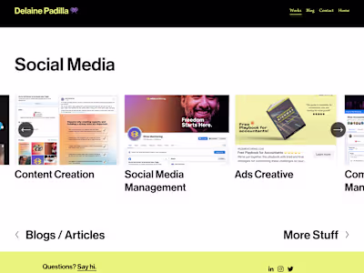 Social Media — Delaine Padilla 👾