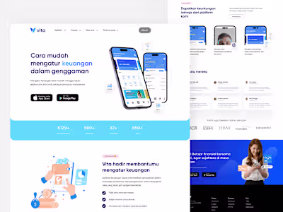 Vita - Finance Landing Page
