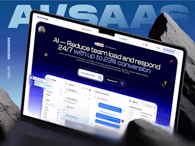 ZyndraAI - Ai SaaS platform dashboard UI UX website
