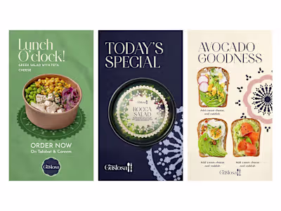 Gustosa: Salad Boutique Brand Design