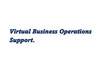 Virtual Business Operations Streamlining