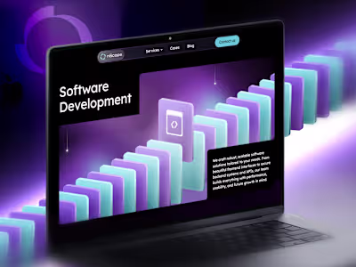 Website for Enterprise-grade software and IT solutions agency