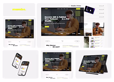 Mumbo Studio Website Design and Development