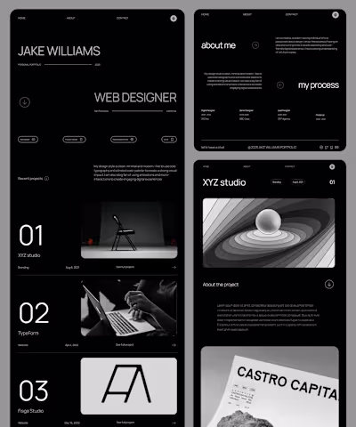 Minimal Framer Portfolio Template