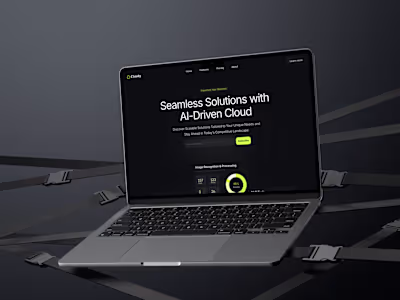 Cloudy Landing Page Design