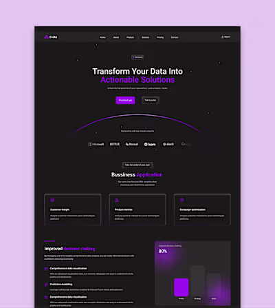 Sass landing page 
