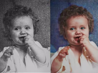 Photo Restoration, Colorization, and Enlargement