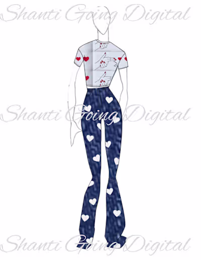 Valentine Day Two Piece