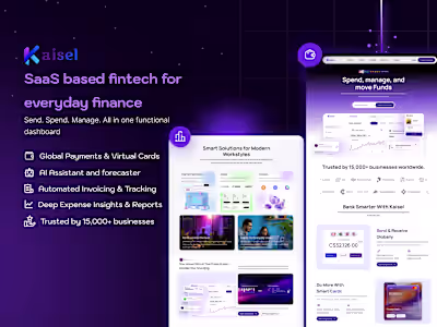 Kaisel- A SaaS Fintech Design, led to 89% onboarding completion