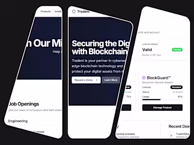Tradent | Cybersecurity Future-Proof Platform