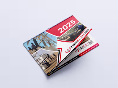 Table Top Calendar 2025 Design for NESCON