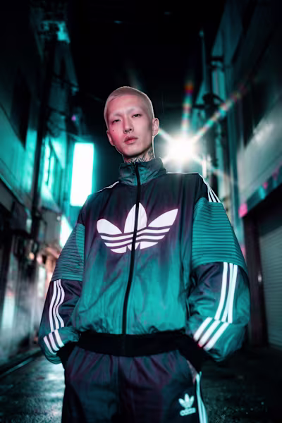 Fashion campaign concept blending cyberpunk