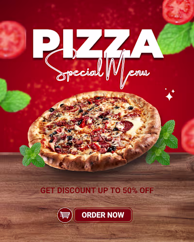 Promotional Instagram Post for Pizza Restaurant