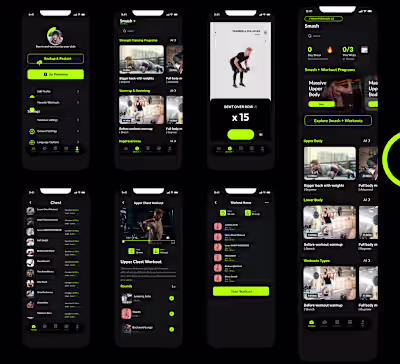 Smash+ — Modern Fitness Experience Designed in FlutterFlow