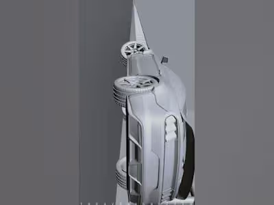 Blender car animation 3d model vs final render