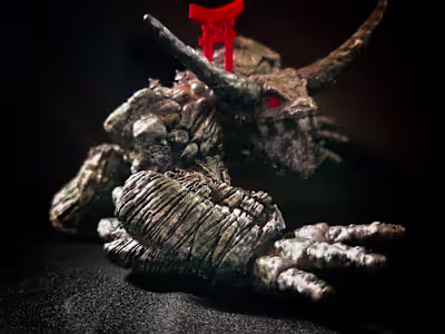 Proof of concept 3D Print Miniature Creature : Aruki Seki
