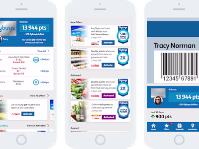 UX/UI: Rewards & Points App