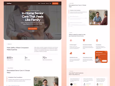 LifePlus Compassionate In-Home Senior Care Website