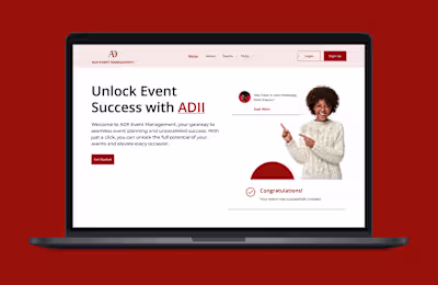 ADII EVENT MANAGEMENT PLATFORM :: Behance