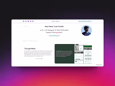 Portfolio Design & Development - by Framer