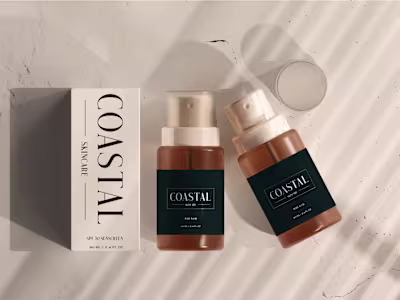 Coastal Skincare Brand Design