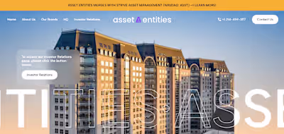 Webflow Development for Asset Management