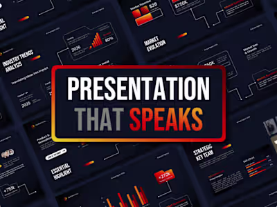 Business Presentation and Investor Pitch Deck with Animation.