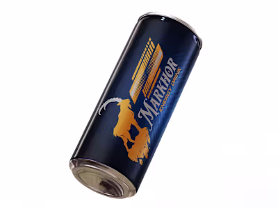 Premium Energy Drink Can Design – Markhor Energy