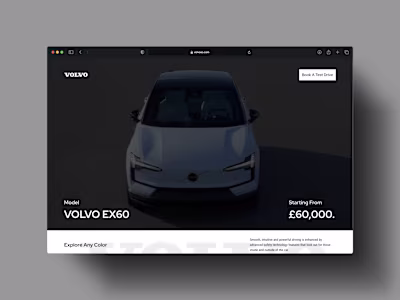 Volvo Website Redesign